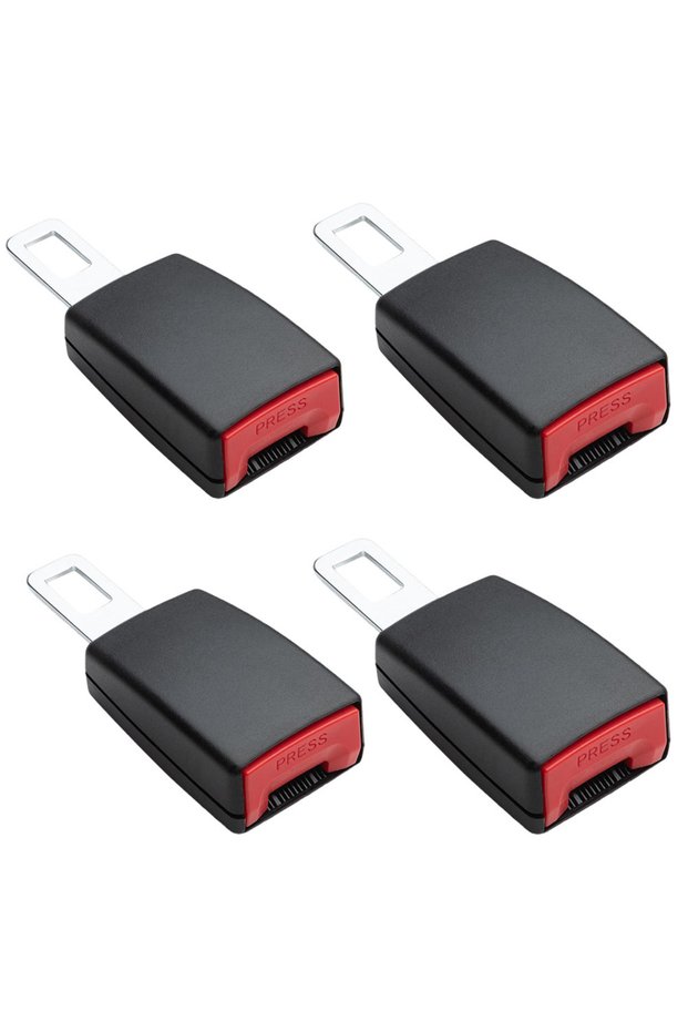A 4PCS Car Seat Belt Buckle Holder Clip Extender Safety Seat Belt Length Universal Buckle Seatbelt U