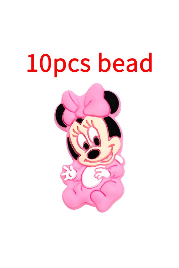 10pcs bead 10pcs Silicone Cartoon Bead Baby Pacifier Bead Pacifier Chain Accessories Ornaments