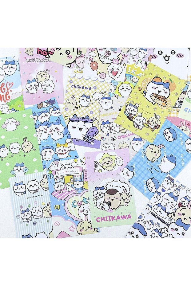 Mixed 100pcs Kawaii Chiikawa Sticky Notes 100pcs Mixed Styles, for Packaging & Journal Decor,
