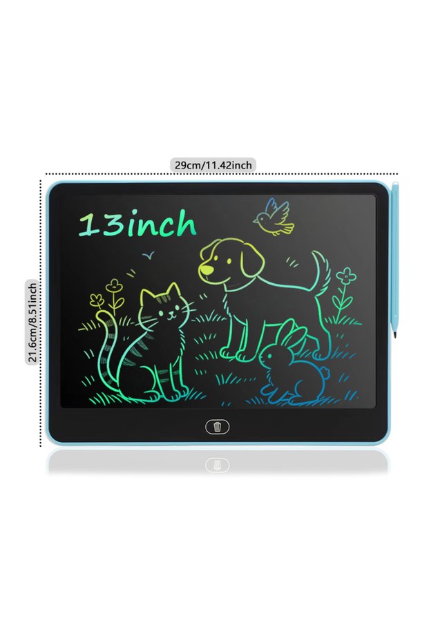 13inch blue 16/13/11/8-inch Kids LCD Drawing Board Portable Digital Sketchpad for Art Creativity And