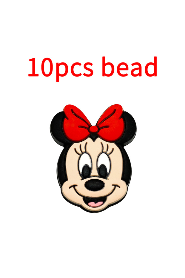 10pcs bead 10pcs Silicone Cartoon Bead Baby Pacifier Bead Pacifier Chain Accessories Ornaments