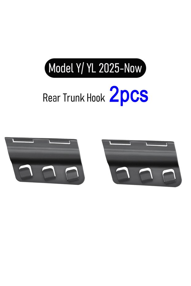 2pcs Trunk Hooks Trunk Grocery Bag Hook for Tesla Model Y Juniper Model YL Accessories 2025 2026 Rea