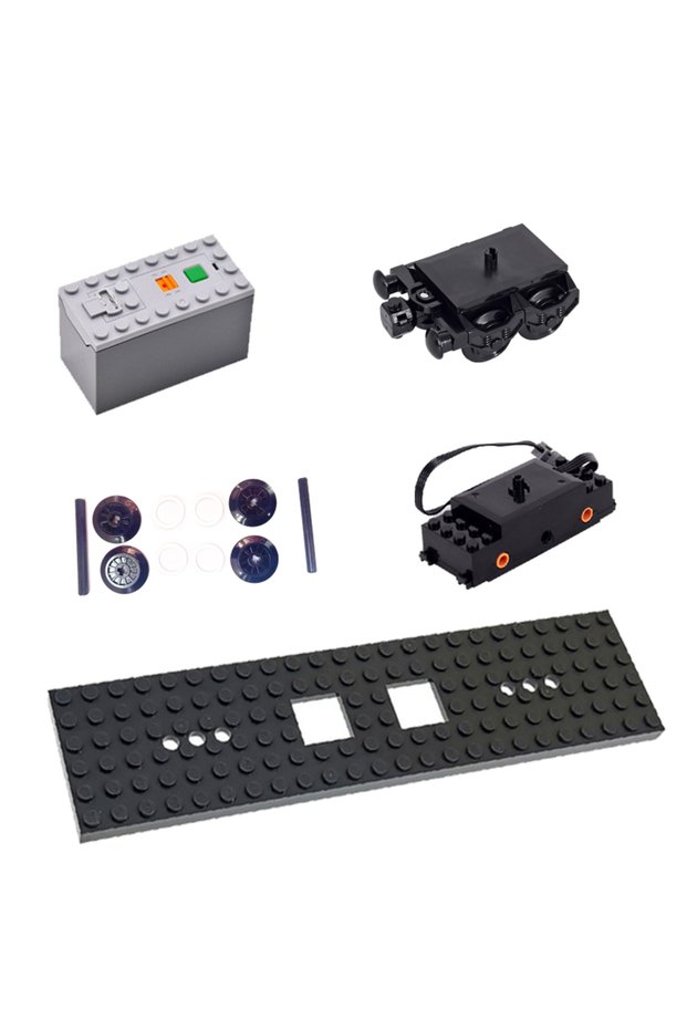 Style4 Train Track Building Blocks For MOC Power Functions Parts Motor Battery Box Infrared Speed Re