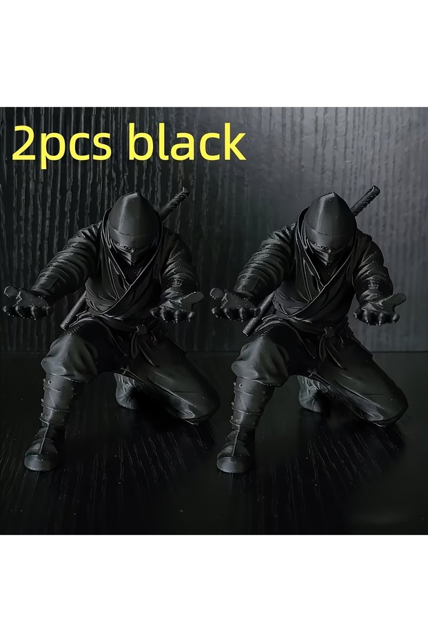 2pcs Two Ninja Desktop Decorations, Pen Holders, Suitable as Stationery Gifts for Friends and Collea