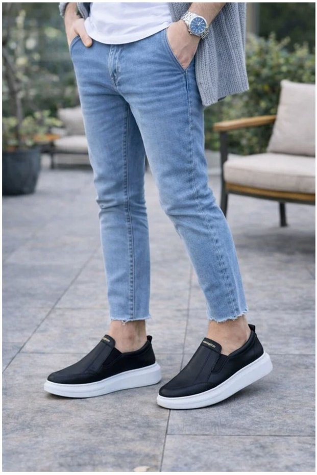 Men's Ease Laceless Casual Leather Sports Shoes