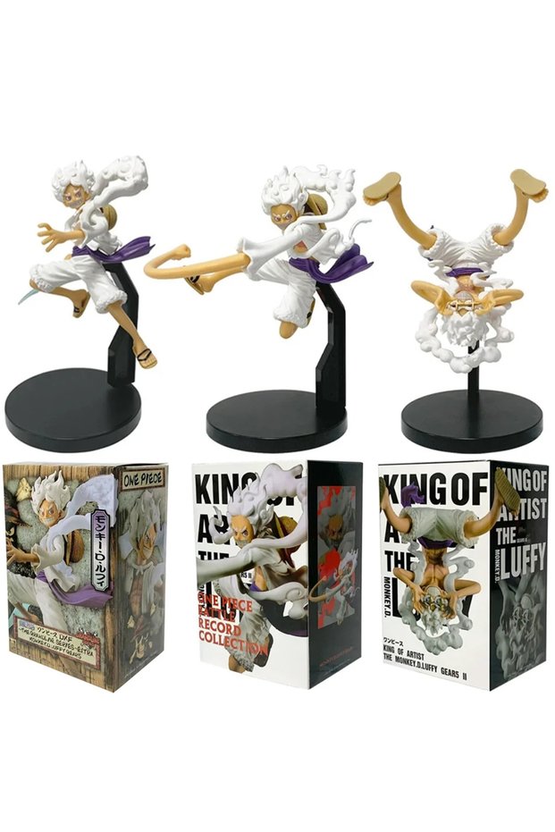 3pcs with box 3 pcs Model One Piece Monkey D Luffy Figure Gear 5 Sun God Nika Luffy Action Fi