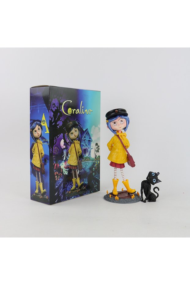 B-With box //*Trendy Anime Peripheral Ghost Mom Caroline Standing Posture Q Version GK Figuri