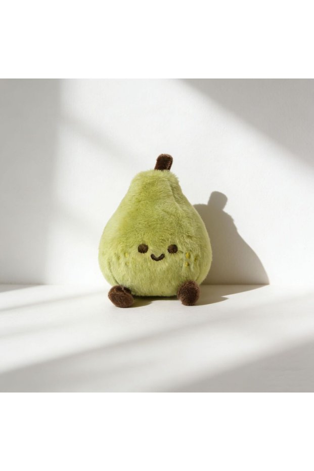 Little Green Pear Fruit and vegetable pendant toys, soothing dolls, plush key chain pendants,