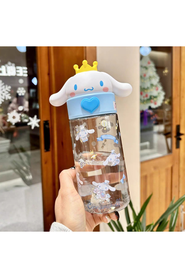 Joytop Cinnamoroll 500ML Sanrio Hello Kitty Kuromi Clear Cup Anime Melody Cinnamoroll Outdoor Campin