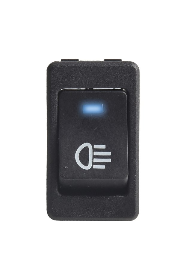 Blue 1/4PCS ASW-17D Car Rocker Switch LED Indicator Light ON-OFF 2position 4pin Rocker Switch 12V 35