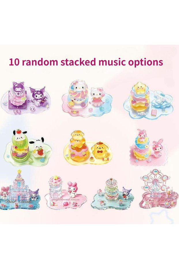 Random 10 pcs New Hot 3D Stacked Crystal Stickers Cute Kawaii Cartoon Pet Figure Stacked Stickers H