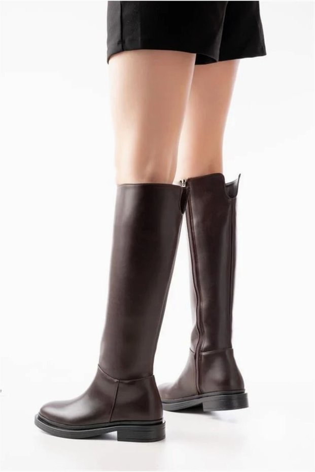 Women's Long Balanced Winter Zippered Comfort Boots