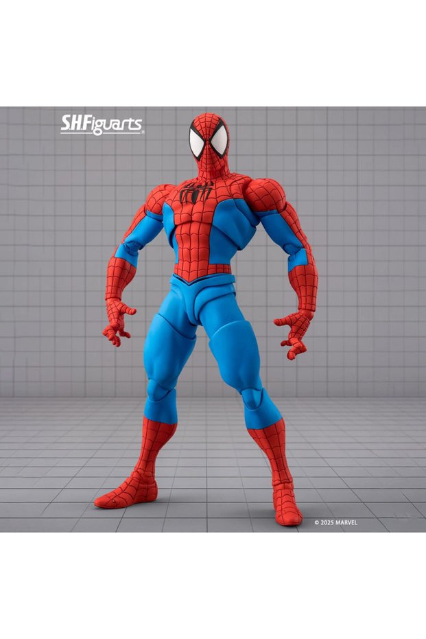 with box A Hot Shfiguarts Marvel Spider Man Fighting Version Articulated Action Figure Collectible A