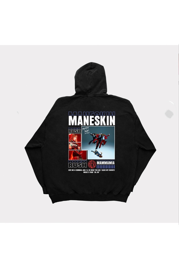 Maneskin Printed Unisex Hooded Sweatshirt