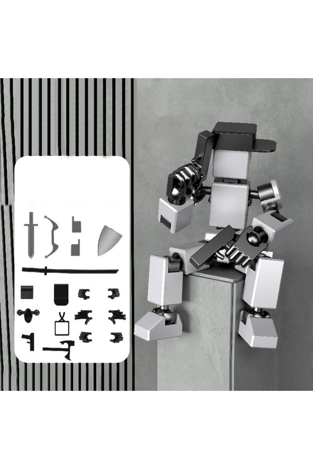 Grey New 3D Printed Mannequin Dummy 13 Jointed Movable Shapeshift Robot Equipment Accessories Action