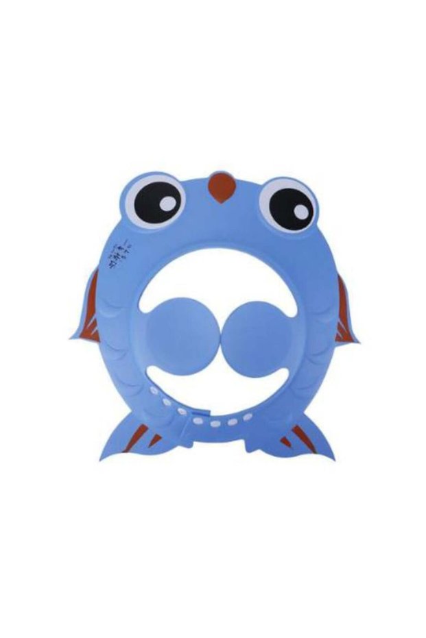 Fish Shape Baby Shower Cap, Sky Blue