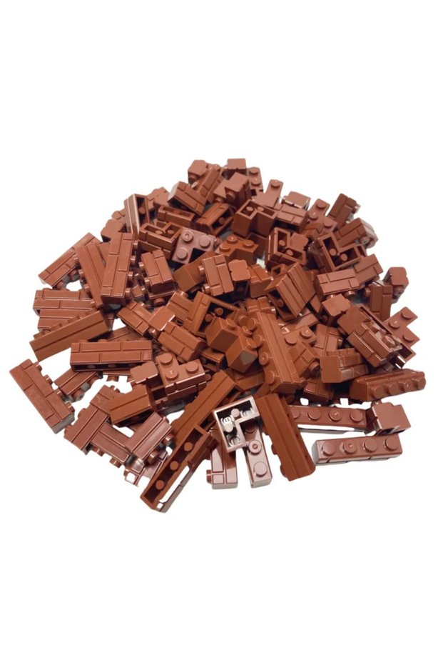 Coffee 120Pcs 120Pcs Masonry Wall Building Blocks, Compatible Classic Brick Parts, DIY Model Accesso