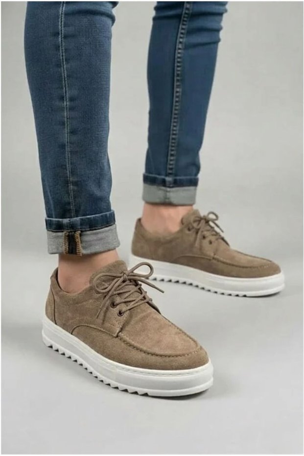 Men's Balanced Suede Lace-Up Comfort Classic Shoes