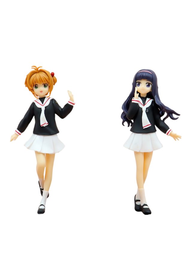 2pcs set no box 16cm Anime Card Captor Sakura Figure Haruno Sakura Tomoyo Daidoji Action PVC
