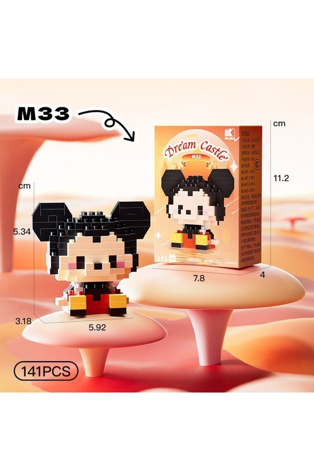 M33 assembly model building blocks, doll toys are suitable educational DIY games, cartoon anime game