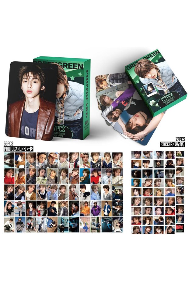 127PCS JUH 127pcs CORTIS New Album GREENGREEN JAMES MARTIN Photocards Stickers Merch Lomo Cards Set
