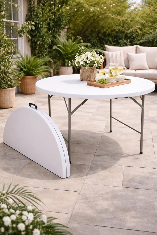  Round Plastic Fiber Table Ø 180cm