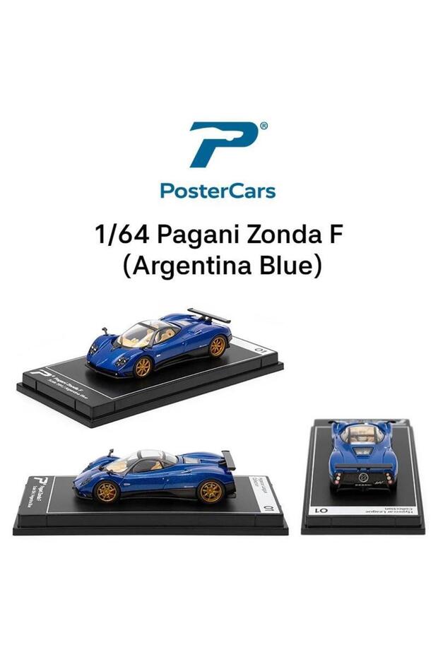 Pagani Zonda F Postercars 1:64 Super Sport Racing Rally Toy Car Model Hypercar League Diecast Vehicl