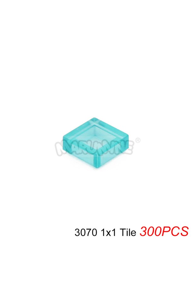 3070 Clean L-Blue MARUMINE Transparent MOC Building Blocks Brick Parts Tile Plate Base Accessories C