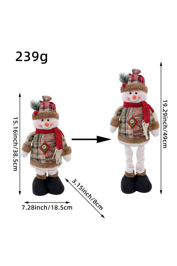 snowman Telescopic Christmas Doll Merry Christmas Decorations For Home 2026 Christmas Ornament Xmas