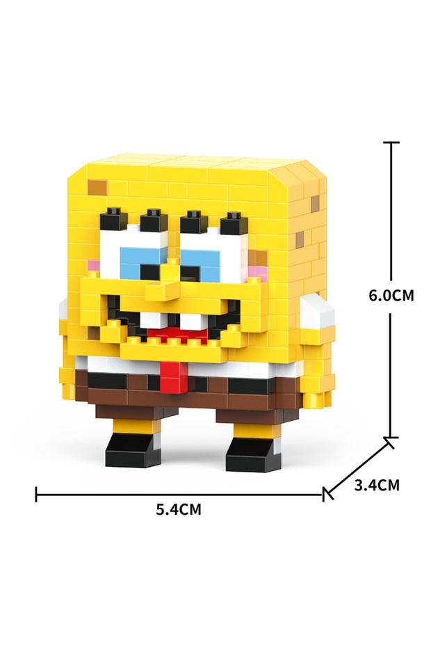 No Box 7245 Kurome Cinnamoroll DIY Hello Kitty Stitch Block Character Assembled Model Mickey Mouse B