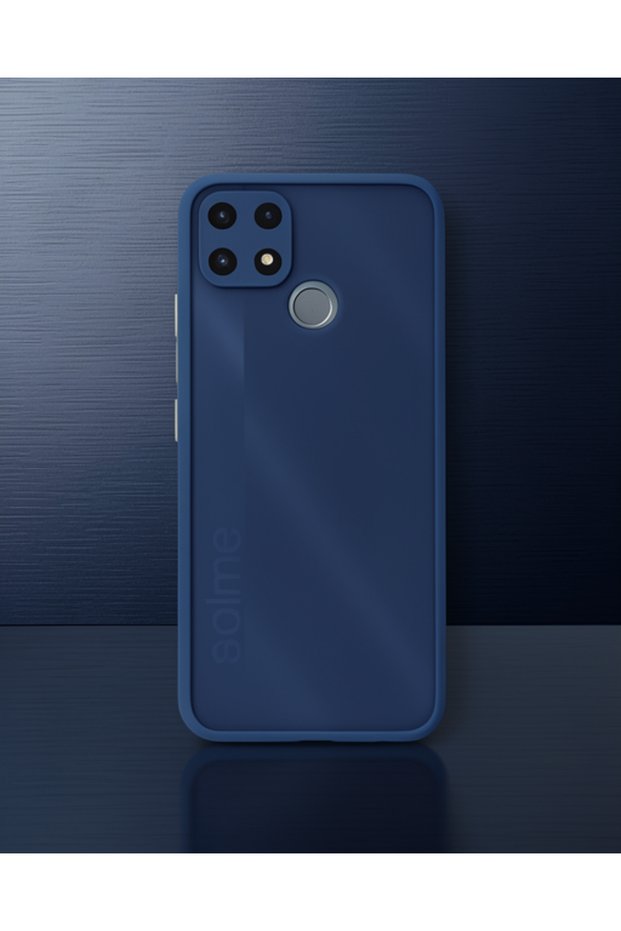 Realme C25 Case Montreal Silicone Cover - Navy Blue