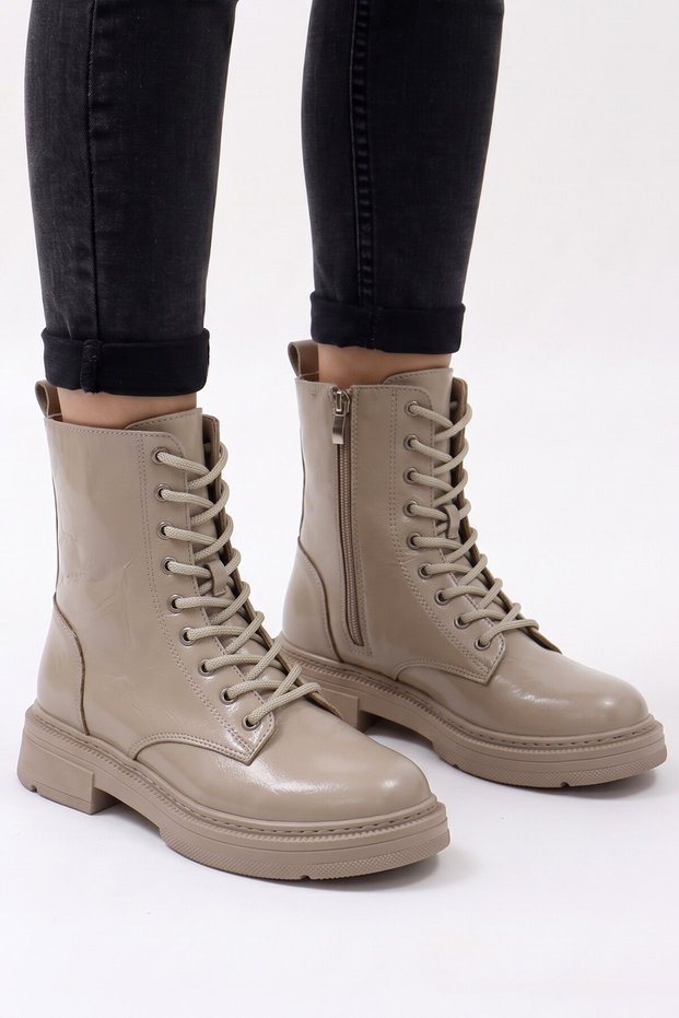 Women's Lace-Up and Zippered Boots