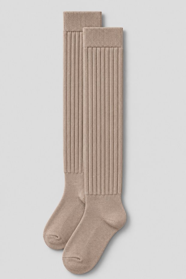 Women's Thick Ribbed Knee-High Knitted Leggings Socks