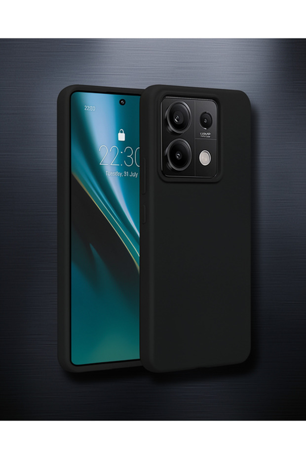 حافظة هاتف Xiaomi Redmi Note 13 Pro 5g من السيليكون الأول - أسود