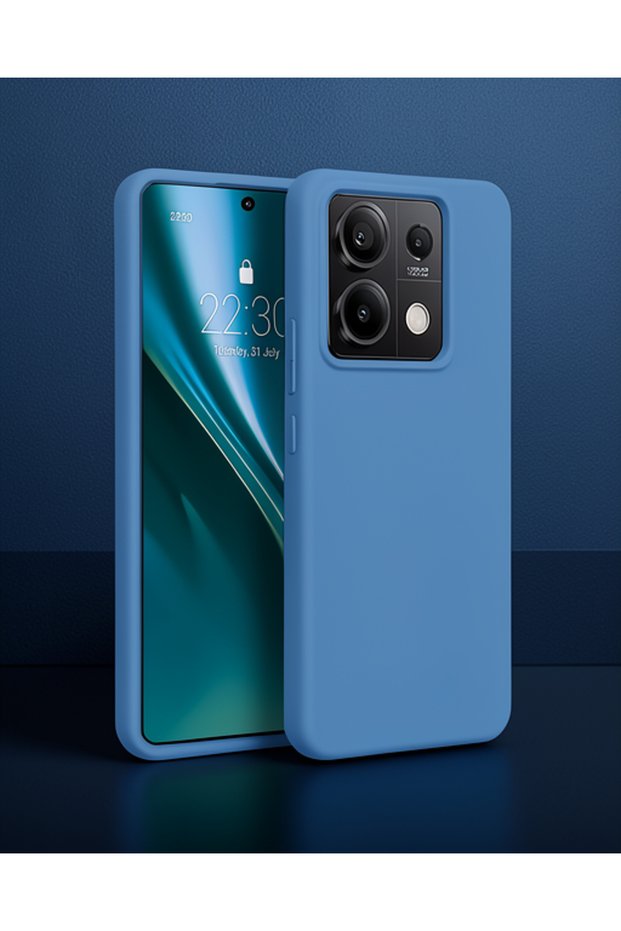 حافظة هاتف Xiaomi Redmi Note 13 Pro 5g من السيليكون الأول - أزرق