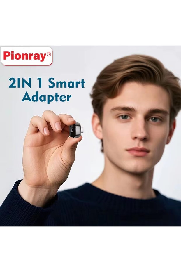 2 in 1 Adapter Mini Wireless CarPlay Android Auto USB Adapter Plug & Play, Universal Wireless Dongle