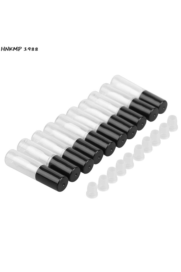 Black 10pcs/lot DIY Lip Balm Tube Container With Cap Empty Lipstick Bottle Lipgloss Tube Cosmetic Sa