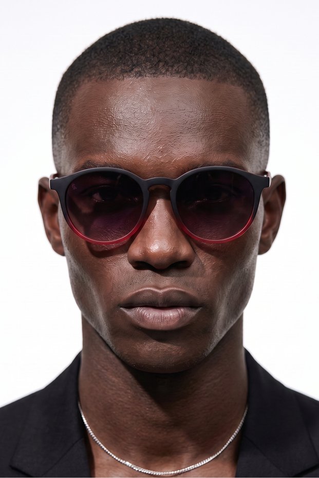 Carmel Black Red Black Men's Sunglasses