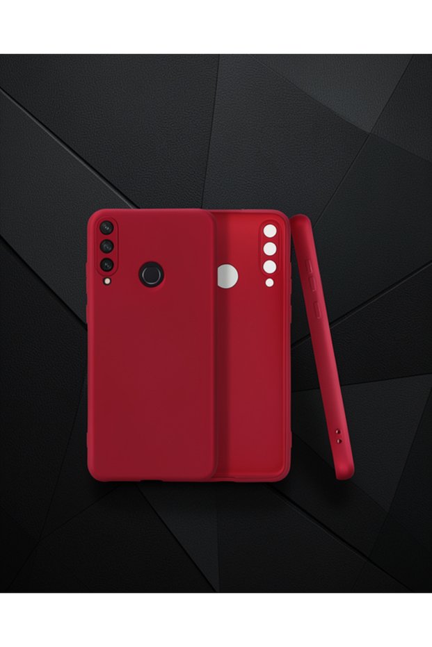 Huawei Y6P Case First Silicone - Claret Red
