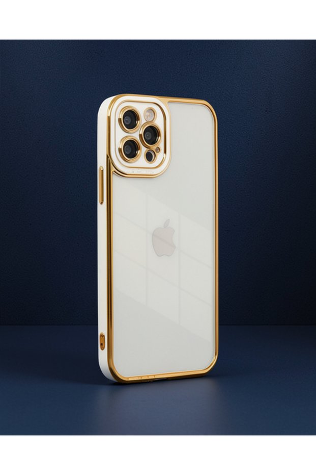 Apple iPhone 12 Pro Max Case Liva Lens Silicone - White