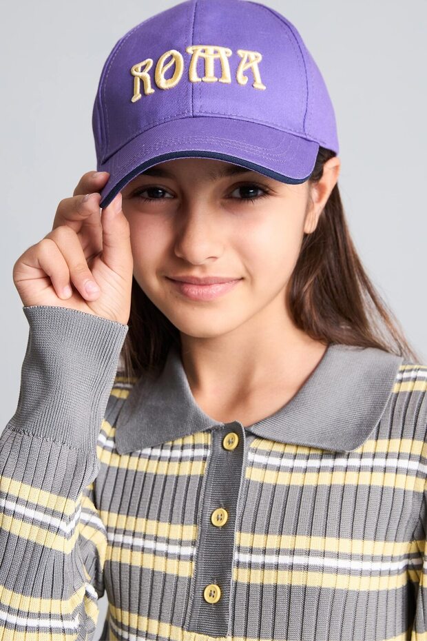 Embroidered Cotton Cap Hat for Girls I2200A826Wn