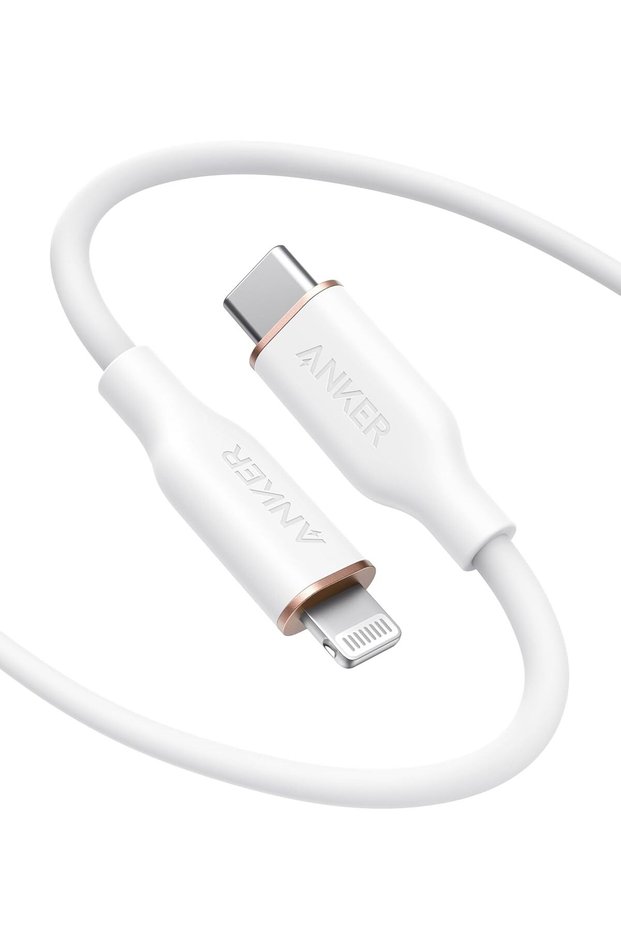 كابل USB C إلى Lightning، معتمد من MFi (0.9 متر، أبيض سحابي)