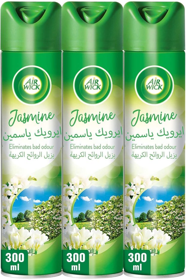 بخاخ معطر برائحة الياسمين، 300 مل × 3 عبوات