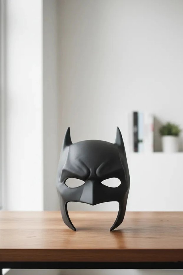 Black Bat Man Mask - Elastic Halloween and Cosplay Costume Accessory