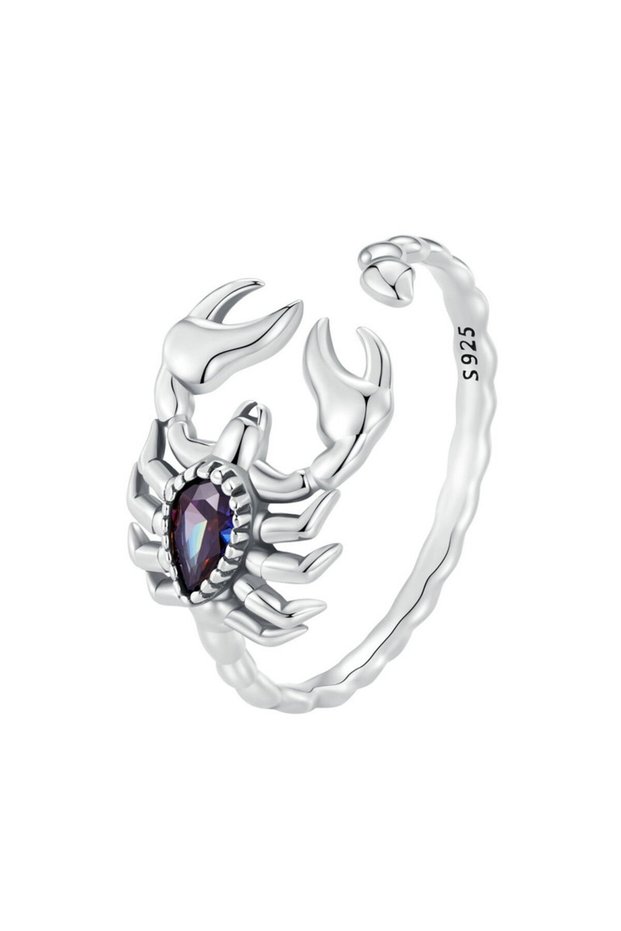 Inel argint reglabil scorpion