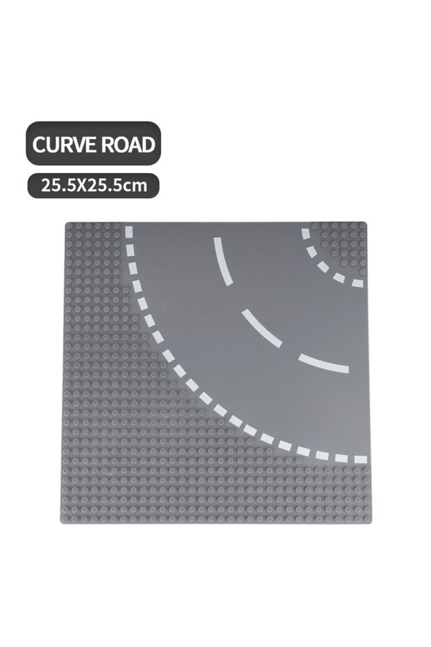 Curve Road Classic Building Block Base Plate City View Traffic Road Figures Construction Toys Bricks
