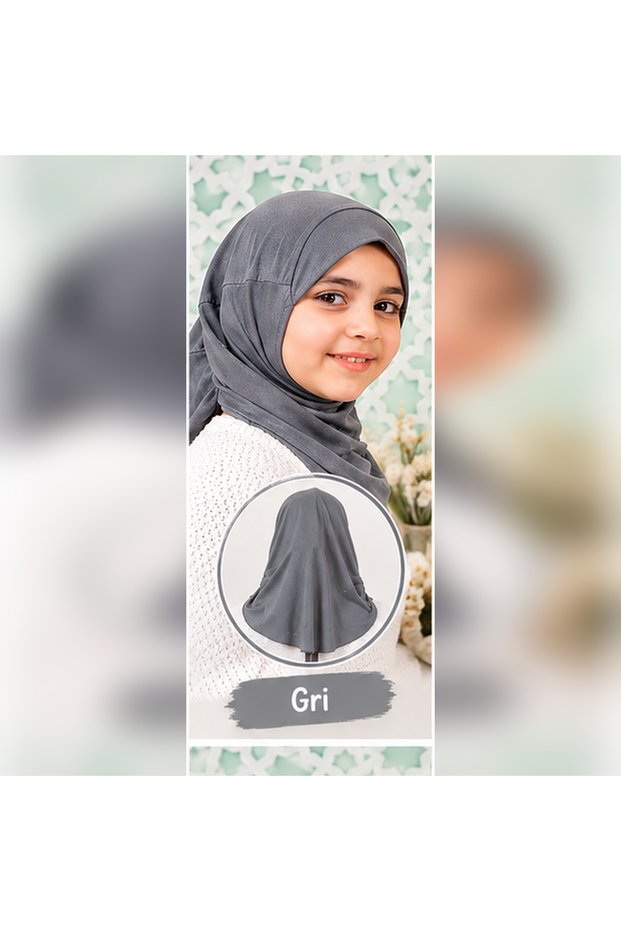 Pleated Children's Hijab_Practical Headscarf Scarf_Hijab for Kids Prayer Cap Shawl Hijab