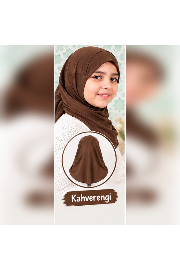 Pleated Children's Hijab_Practical Headscarf Scarf_Hijab for Kids Prayer Cap Shawl Hijab