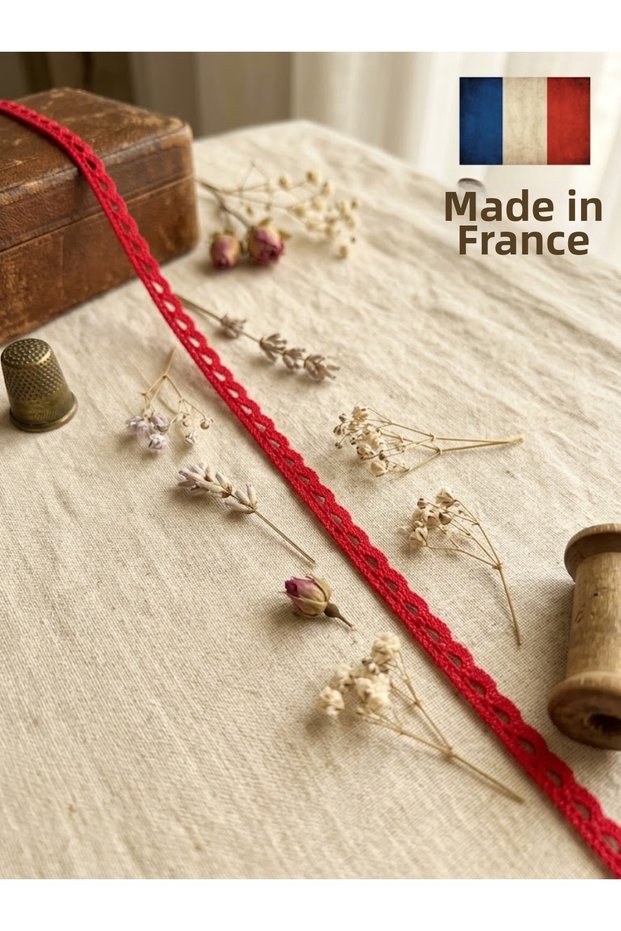 French Polyester Thin Edge Lace/Kopanaki - 7mm - 25Meters