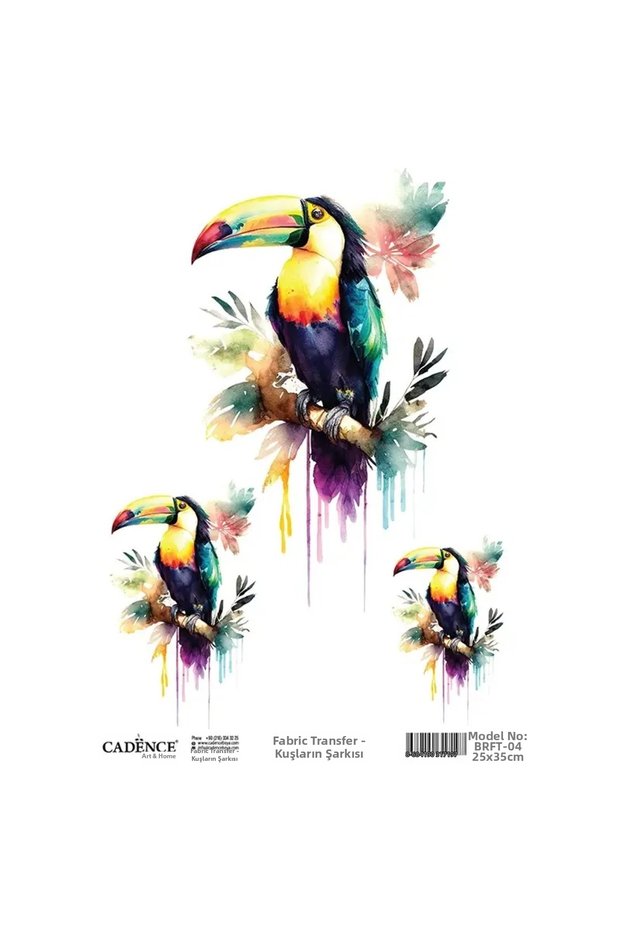 Model Brft04 Song of the Birds Fabric Transfer Paper 25X35Cm